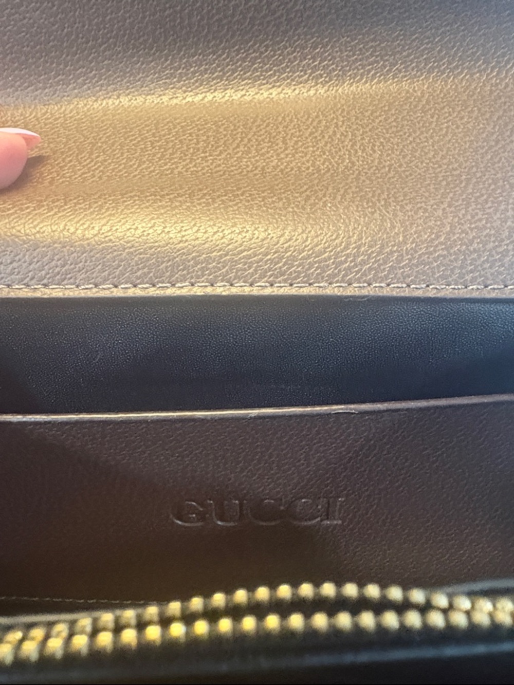 NOT A Gucci Brown GG Supreme Satchel with Green and Red Web Stripe - Picture 4 of 5